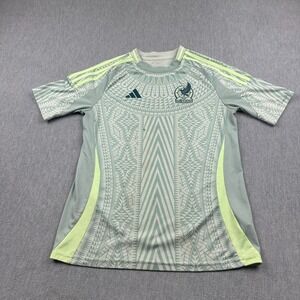 Adidas Mexico 2024 Away Jersey Youth XL Green Soccer Football Aeroready Athletic